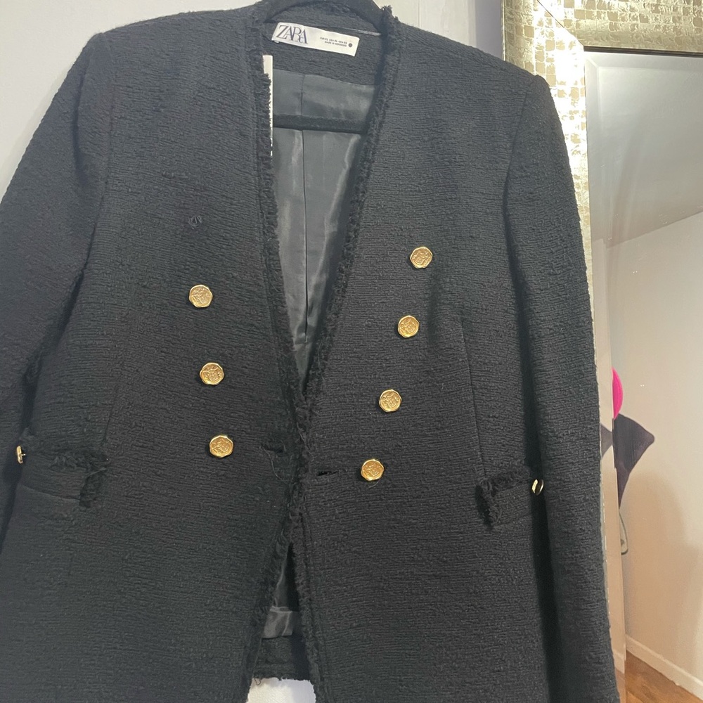 Great tweed black Blazer.